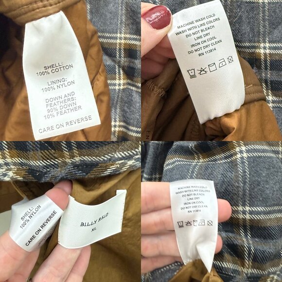 Billy Reid Water Resistant Three Way Hooded Down Parka Coat Jacket Mens XL NEW - Picture 6 of 9